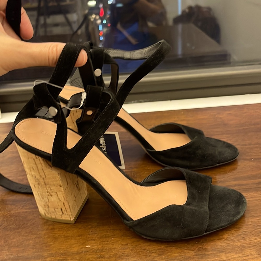 Sugerson Morrison leather suede black heels 10 B new